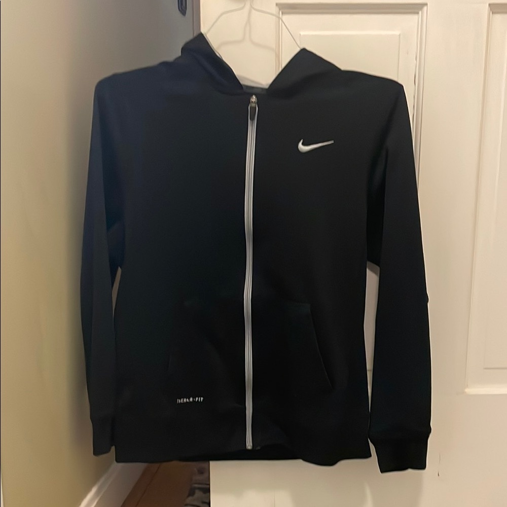 Nike Kids Black Hoodie Zip-Up